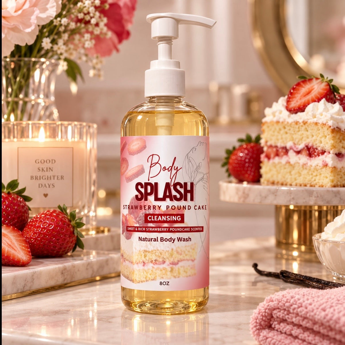 Strawberry Poundcake Body Splash