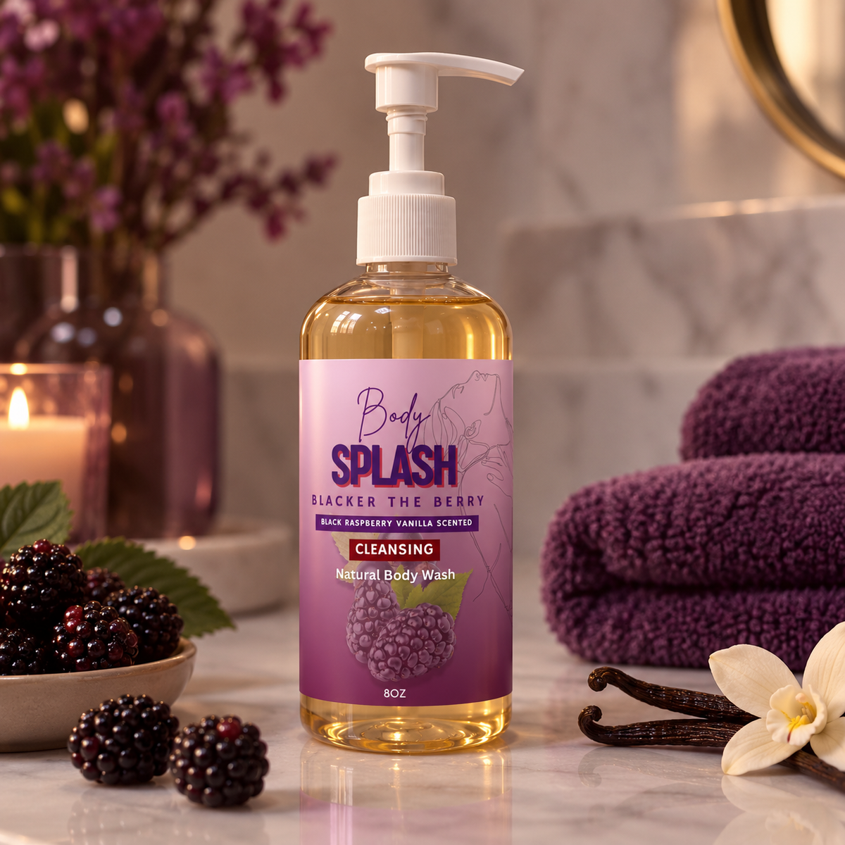 Blacker the Berry Body Splash