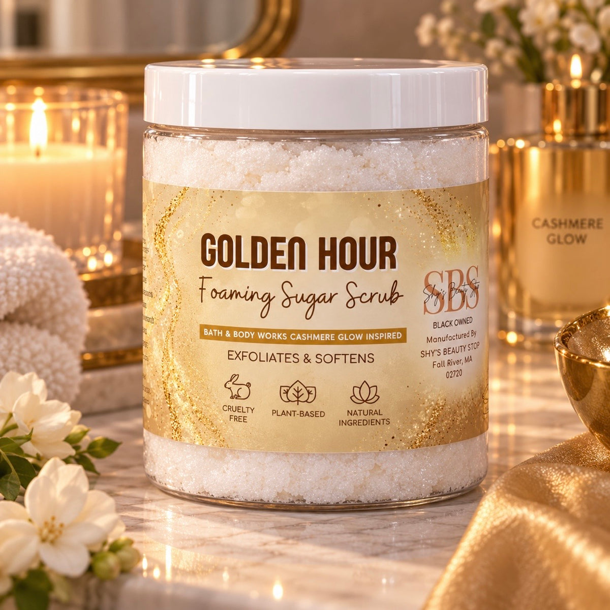 Golden Hour Foaming Sugar Scrub