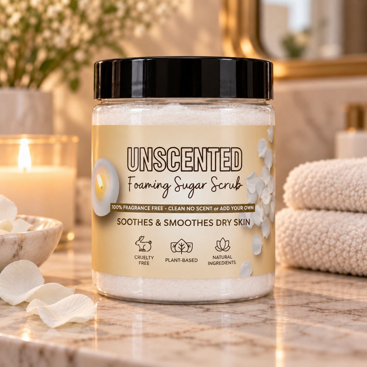 Unscented Foaming Sugar Scrub