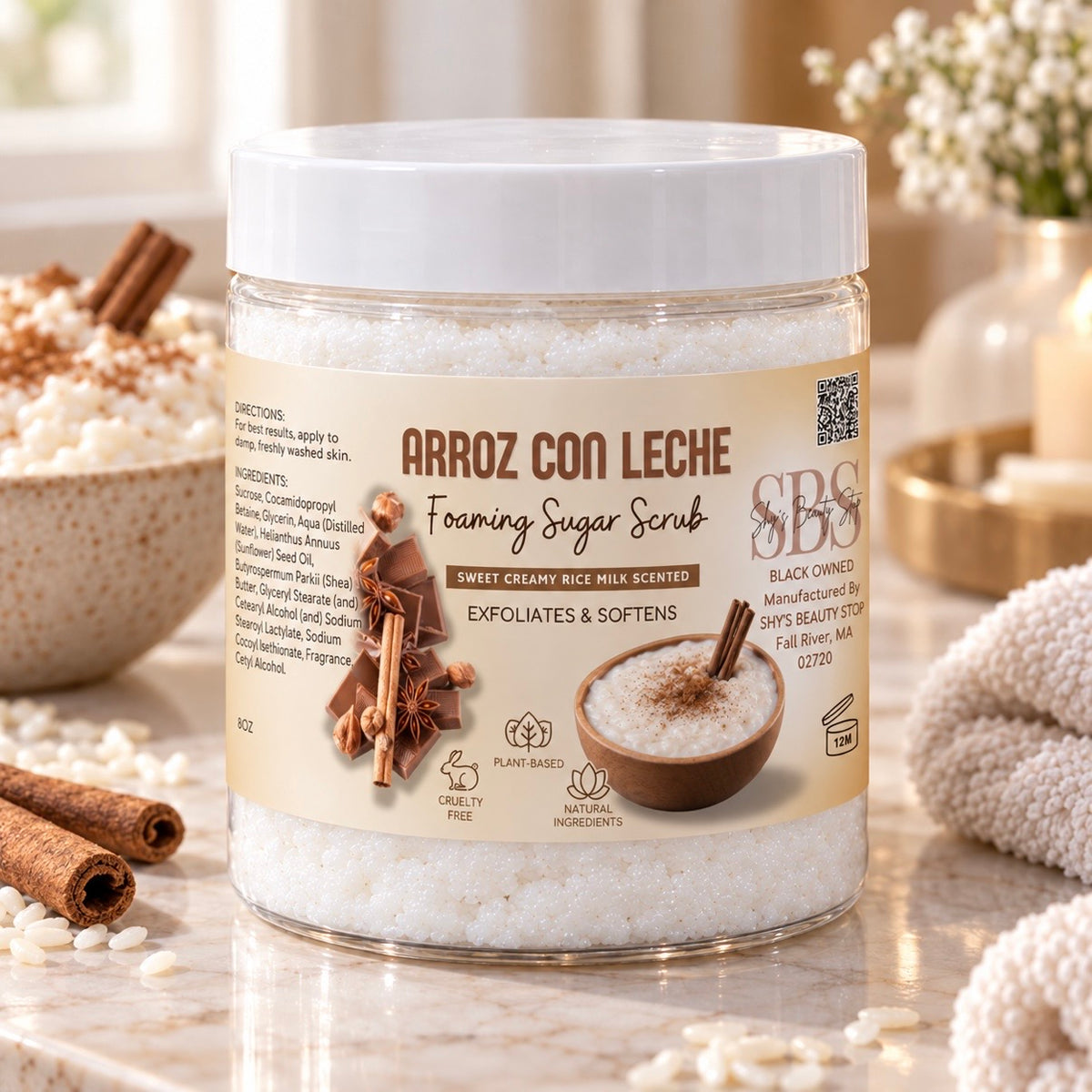 Arroz Con Leche Foaming Sugar Scrub