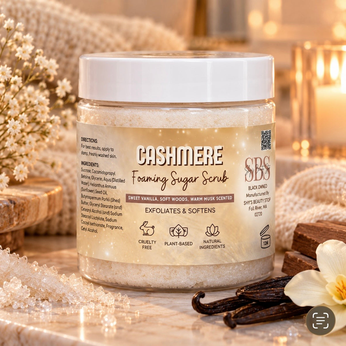 Cashmere Foaming Sugar Scrub