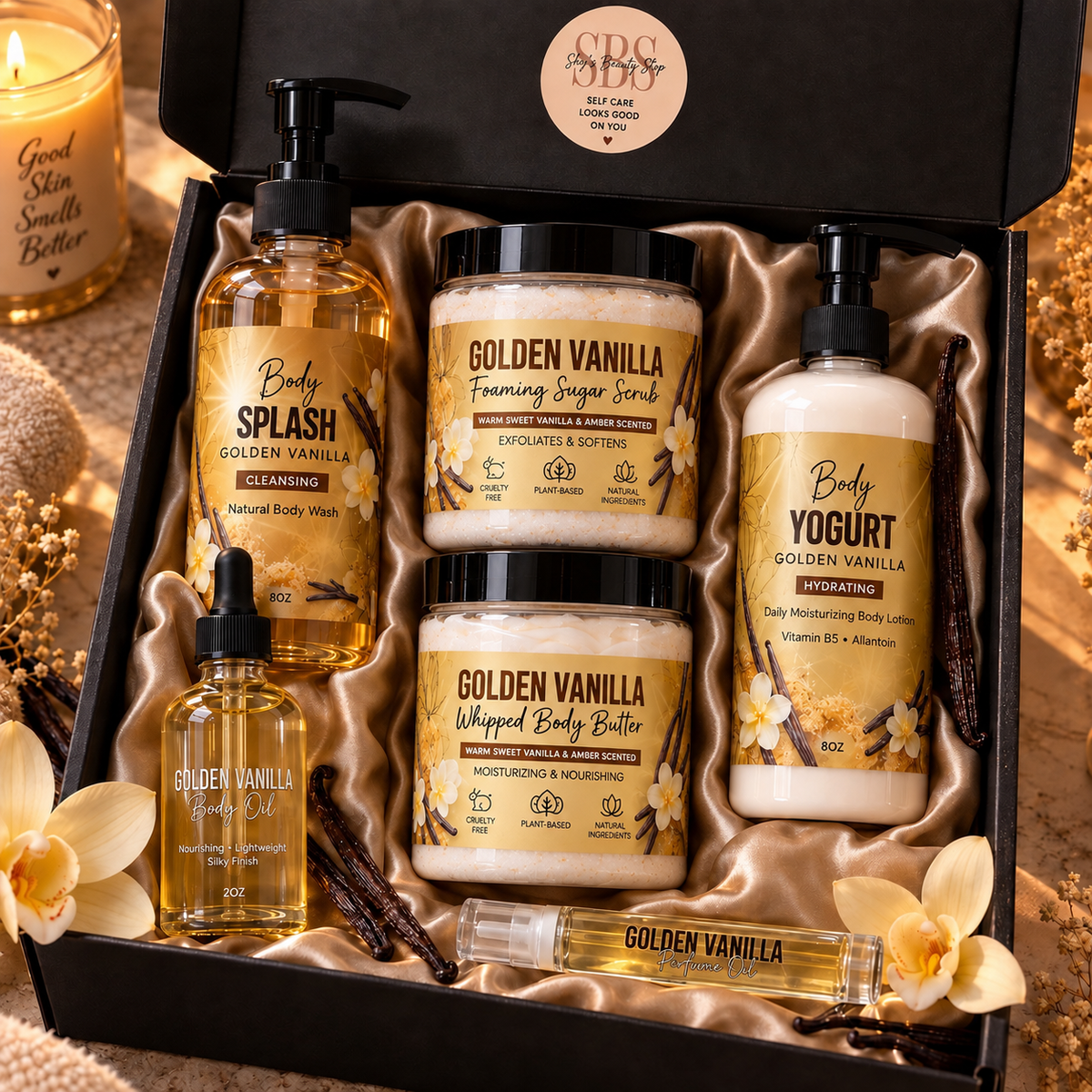 Golden Vanilla Beauty Box
