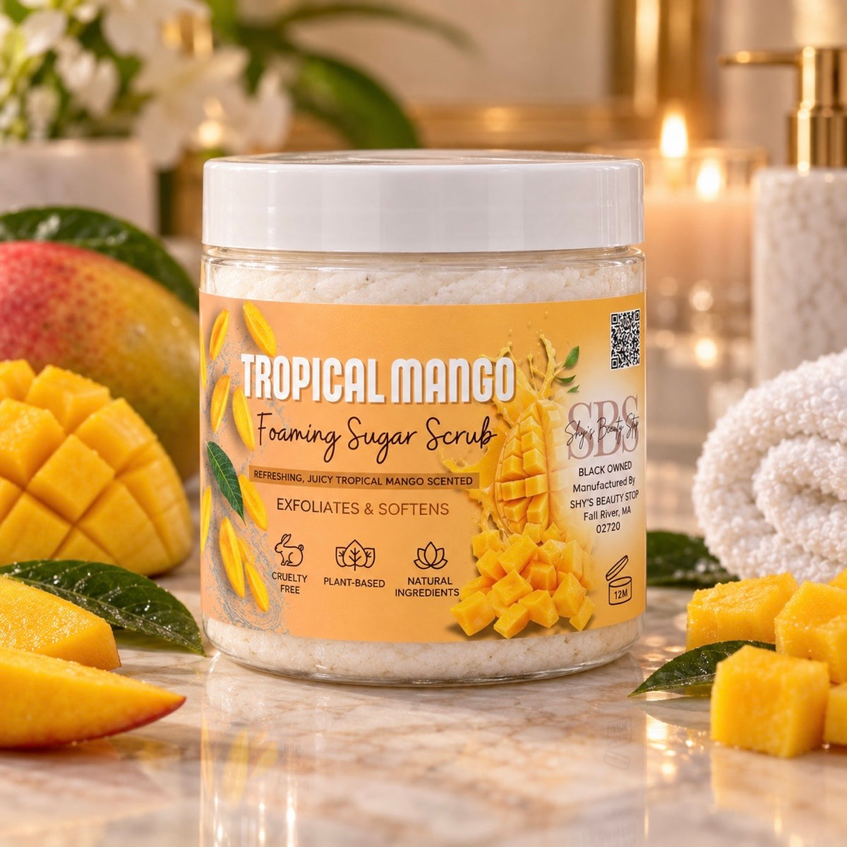 Tropical Mango Foaming Sugar Scrub