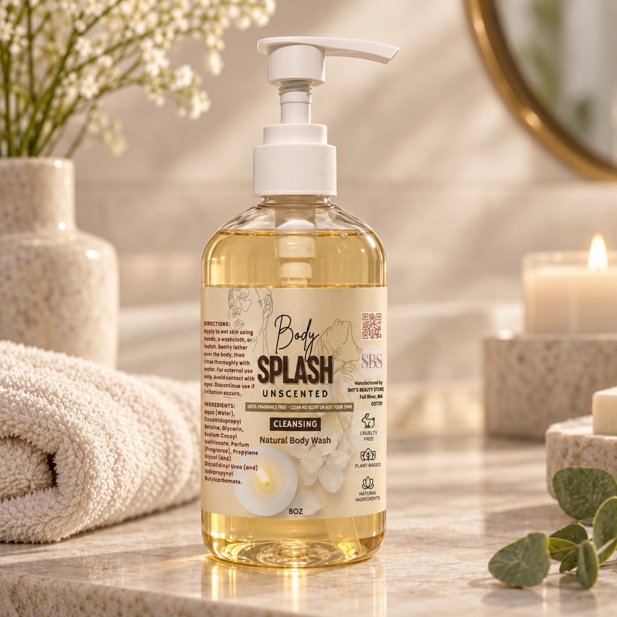 Unscented Body Splash