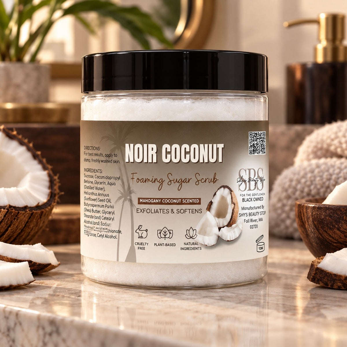 Noir Coconut Foaming Sugar Scrub