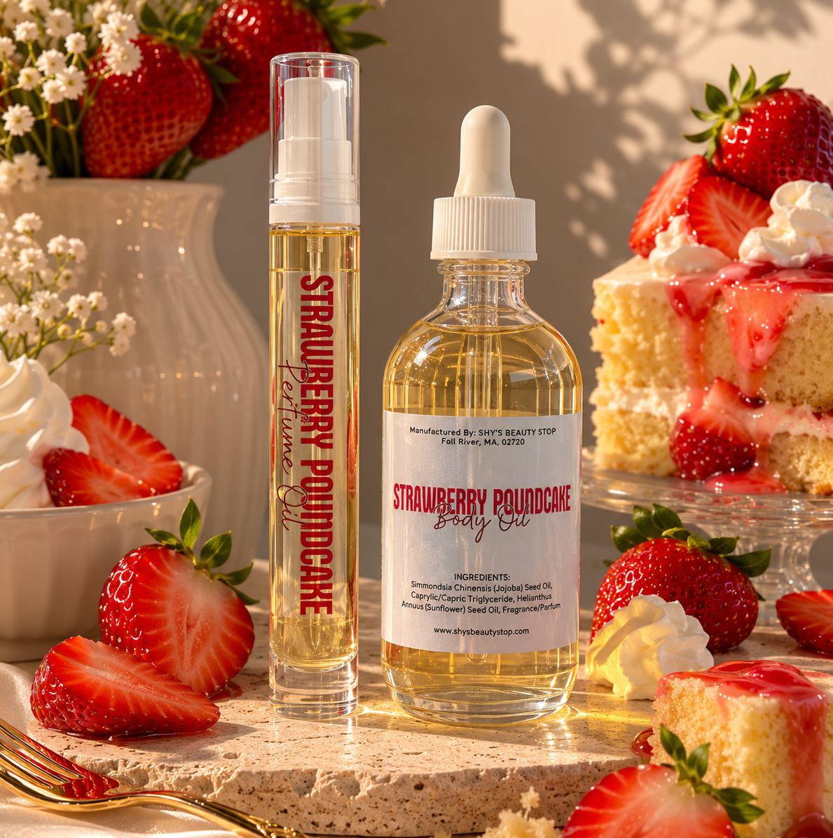Strawberry Poundcake