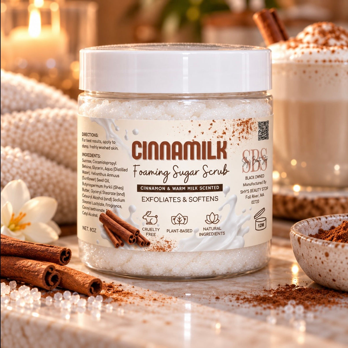 Cinnamilk Foaming Sugar Scrub