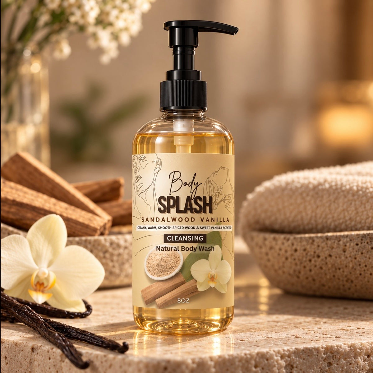 Sandalwood Vanilla Body Splash