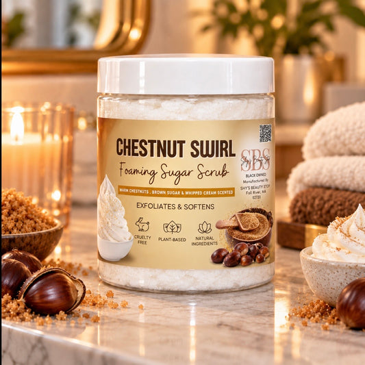 Chestnut Swirl Foaming Sugar Scrub