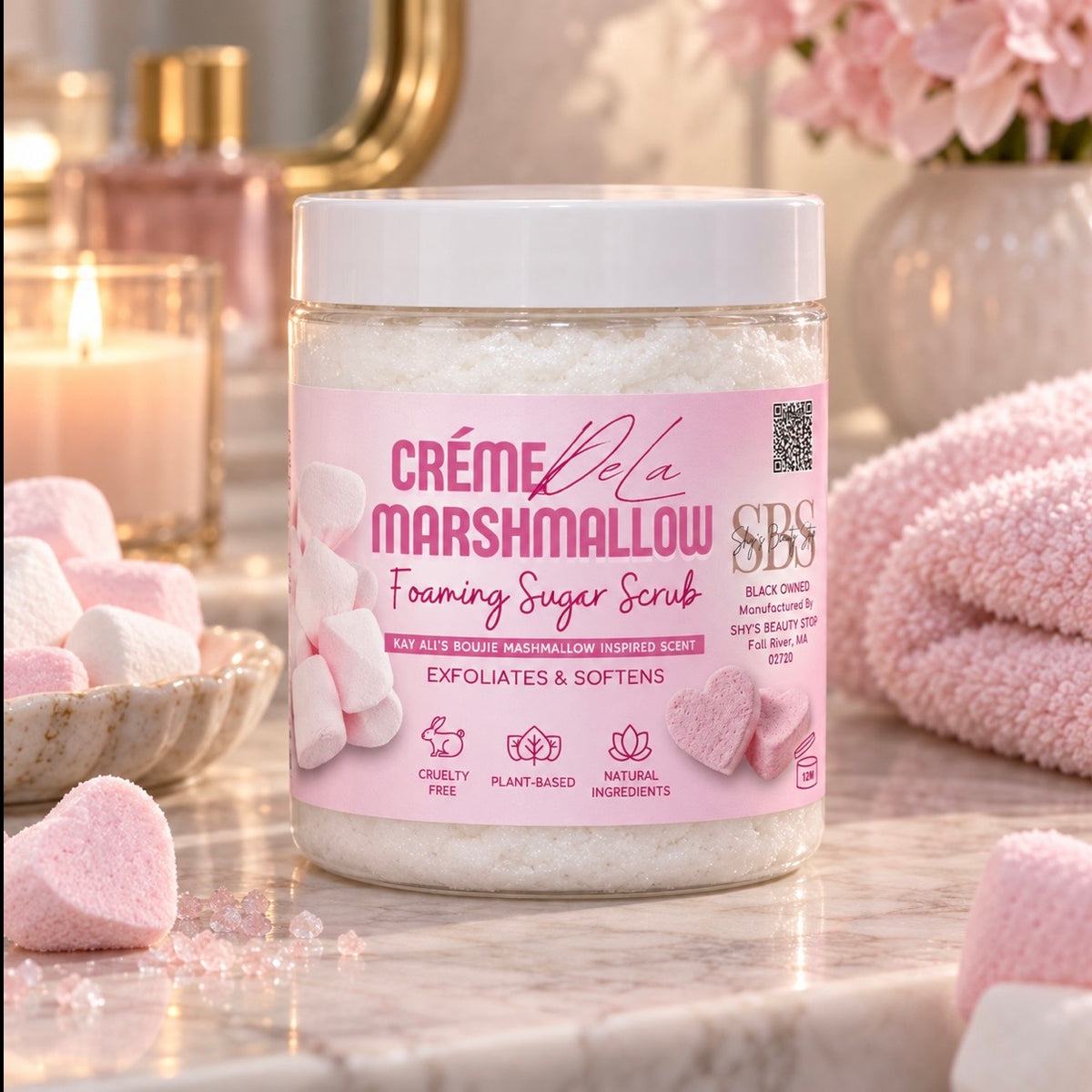 Créme De La Marshmallow Foaming Sugar Scrub