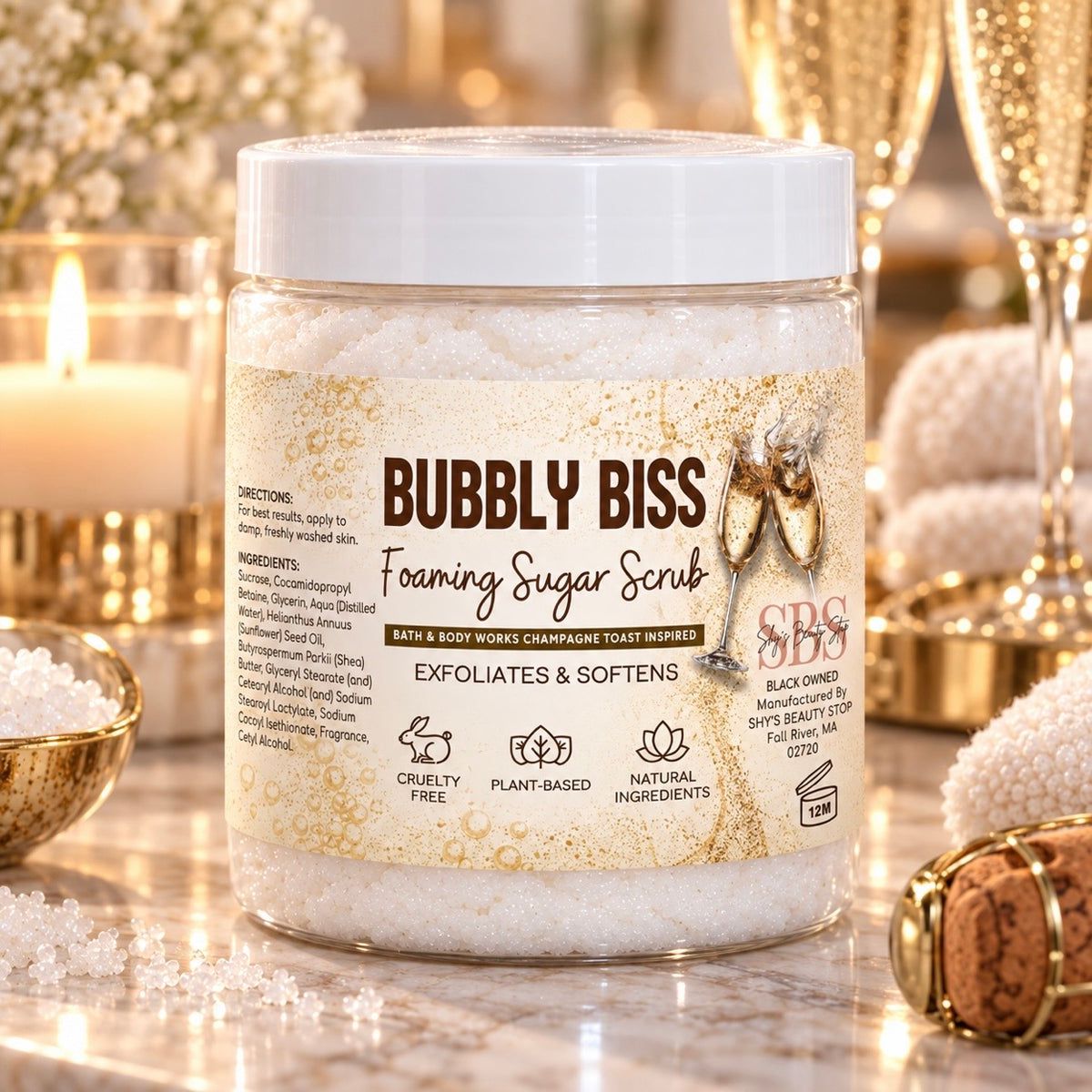 Bubbly Bliss Foaming Sugar Scrub