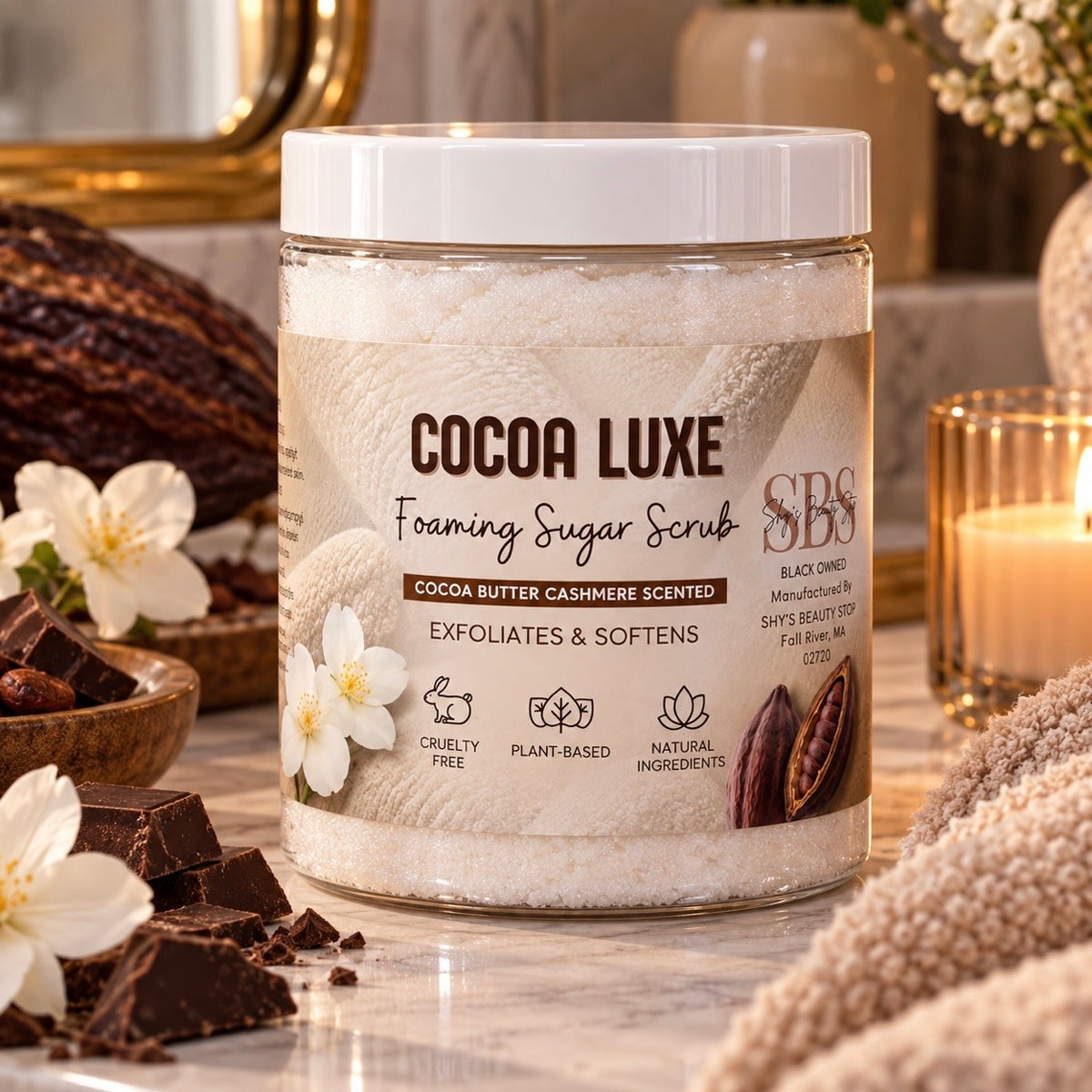 Cocoa Luxe Foaming Sugar Scrub