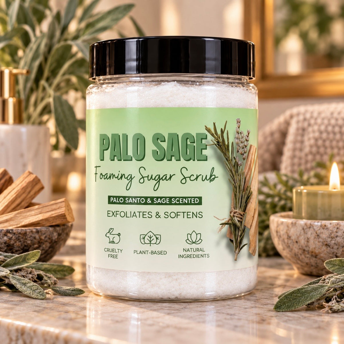 Palo Sage Foaming Sugar Scrub