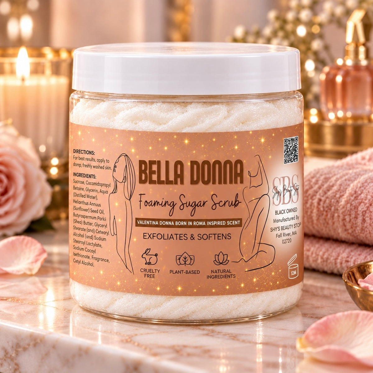 Bella Donna Foaming Sugar Scrub