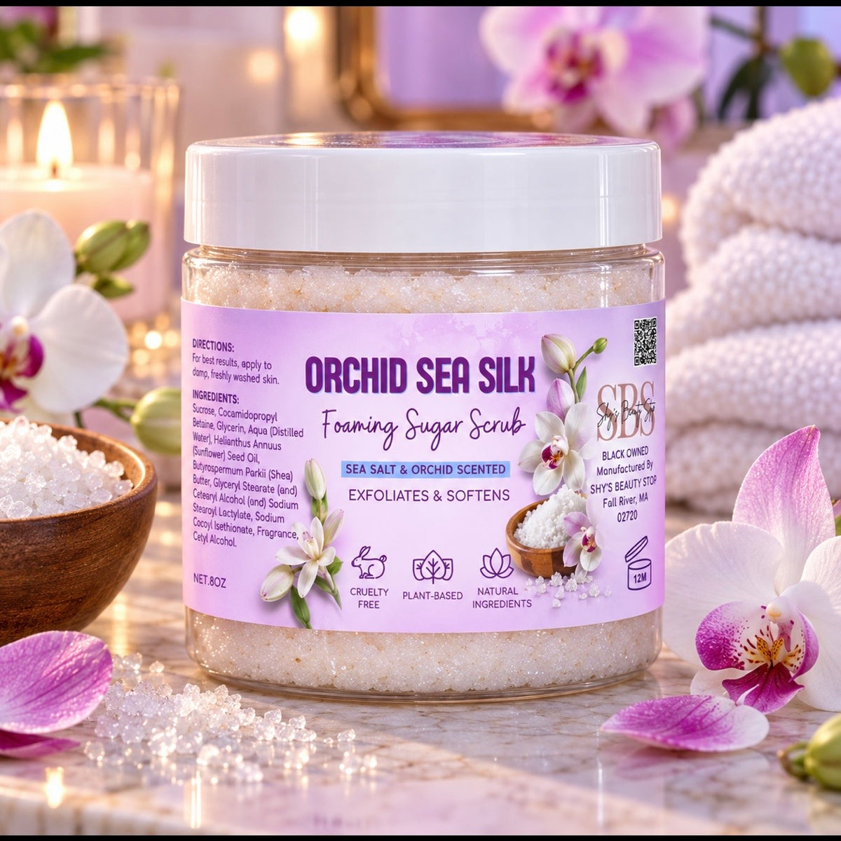 Orchid Sea Silk Foaming Sugar Scrub
