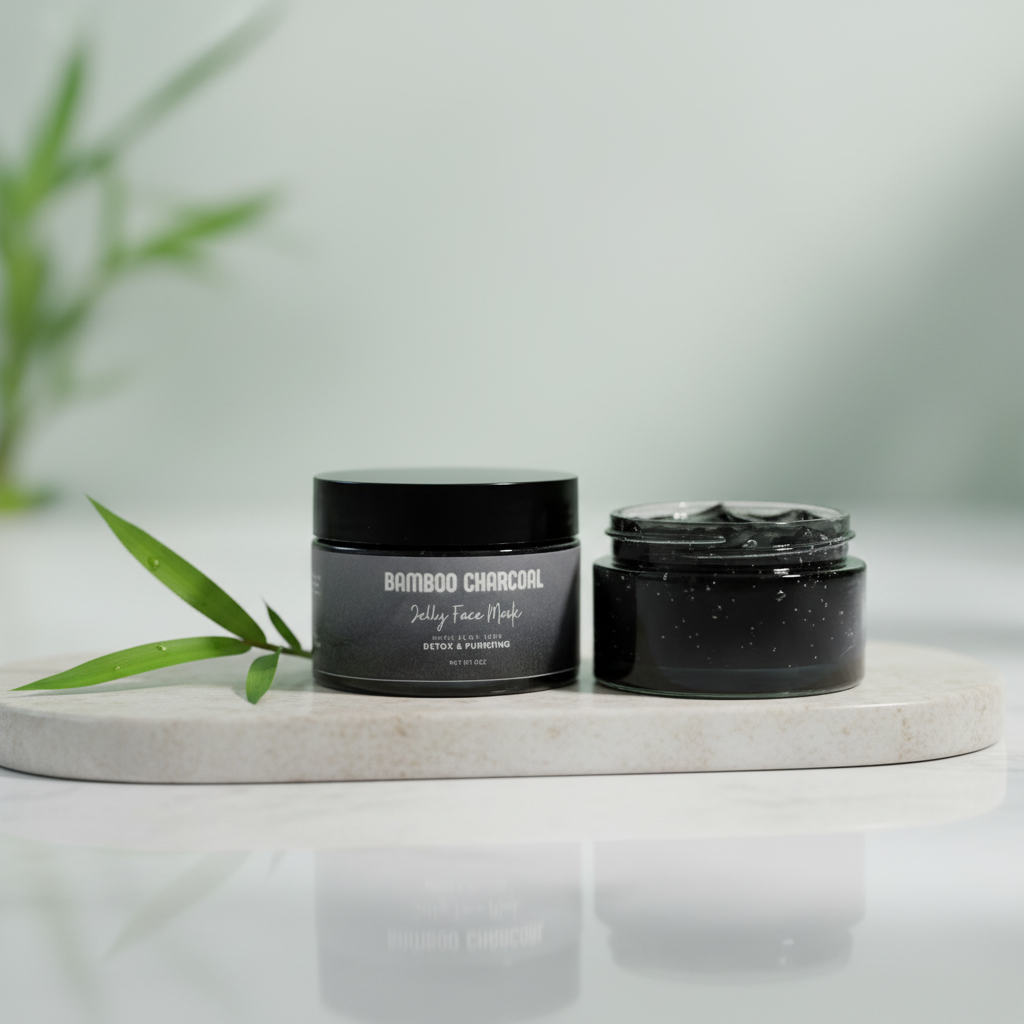 Bamboo Charcoal Jelly Face Mask