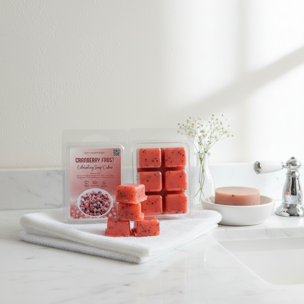 Cranberry Frost Exfoliating Soap Cubes